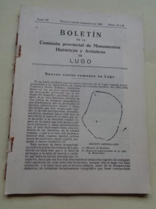 Boletín de la Comisión Provincial de Monumentos Históricos y Artísticos de Lugo. Números 27 y 28, Tercer y cuarto trimestre de 1948 - Ver os detalles do produto