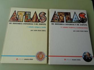 Atlas de Historia Universal y de España. Tomo 1: Edades antigua y media / Tomo 2: Edades moderna y contemporánea - Ver os detalles do produto