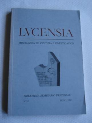 LUCENSIA. Miscelnea de cultura e investigacin. Biblioteca Seminario Diocesano. N 3. Lugo 1991 - Ver os detalles do produto