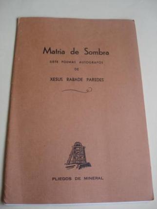 Siete poemas autógrafos (en galego, con tradución ao español en follas á parte ). Carpeta con follas soltas. Exemplar nº 76 de 300 numerados. Ilustrado por Quintana Martelo; Ver os detalles Siete poemas autógrafos (en galego, con tradución ao español en follas á parte ). Carpeta con follas soltas. Exemplar nº 76 de 300 numerados. Ilustrado por Quintana Martelo - Ver os detalles do produto
